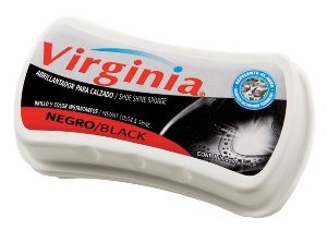 ESPONJA P/CALZADO VIRGINIA NEGRA AUTOBRILLO