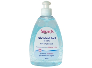 ALCOHOL GEL 360 ML. SIMOND-S 70 % S/ENJUAGE