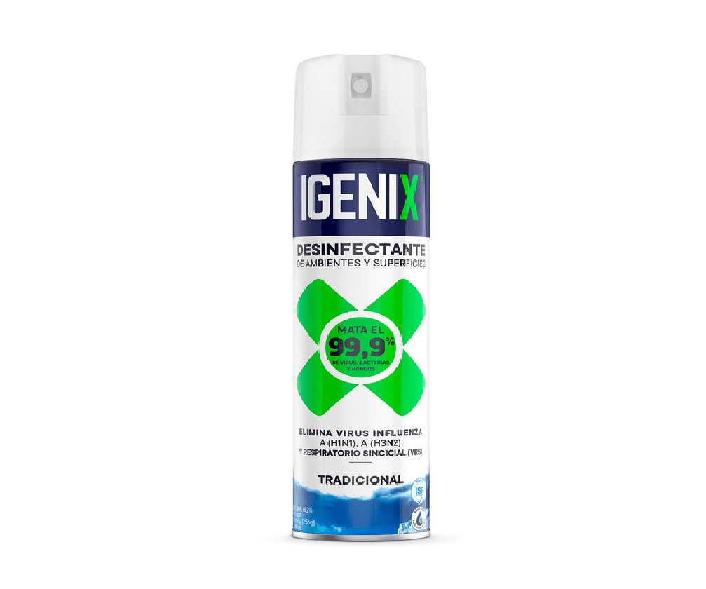 Desinfectante en Aerosol Igenix Tradicional Antibacterial 360 cc