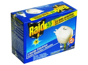 INSECTICIDA ELECT. RAID APAR/45 NOCHES M/ZANCUD