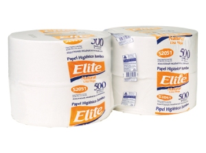 PAPEL HIG. 4 ROLLOS 500 MT H/S ELITE NATURAL JUM