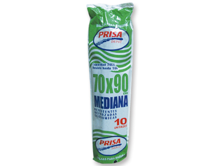BOLSA BASURA ROLLO 70 X 90 10 UN.