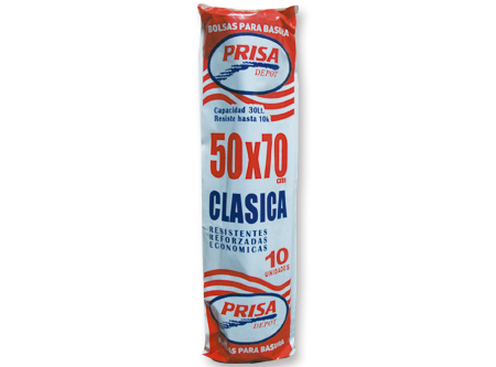 BOLSA BASURA ROLLO 50 X 70 10 UN.
