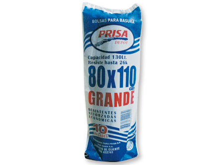 BOLSA BASURA ROLLO 80 X 110 10 UN.