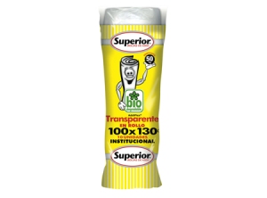 BOLSA BASURA ROLLO 100X130 10 UN.TRANSP SUPERIOR