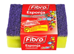 ESPONJA ABRASIVA ACANALADA FIBRO X 1