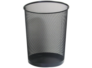 PAPELERO NEGRO MALLA 34 ALTOX30 DIAM. ADIOFFICE