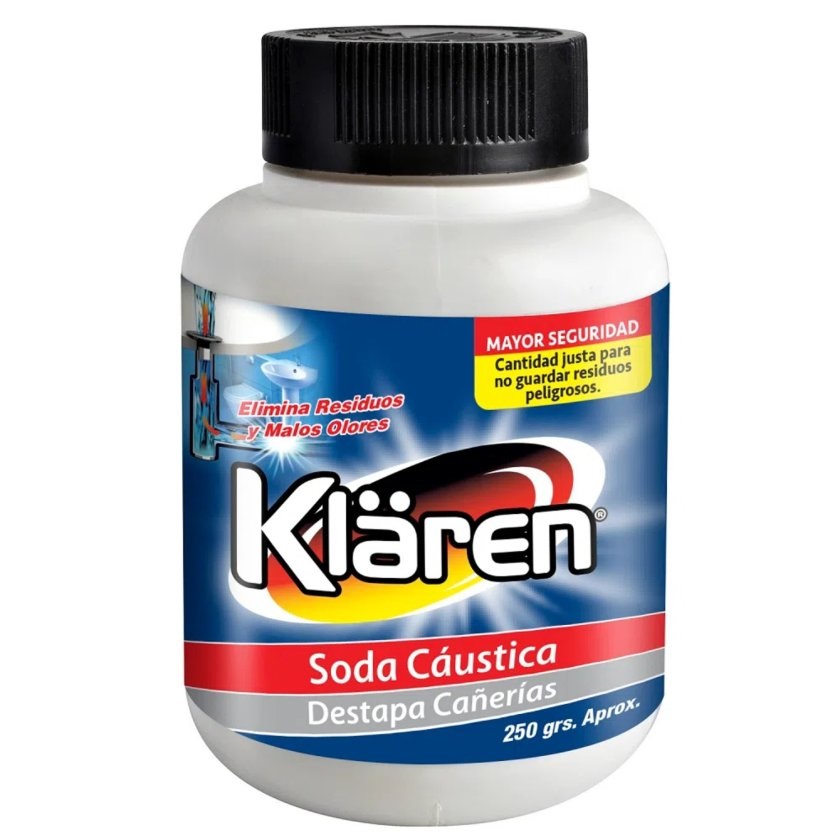 Soda Cáustica Klaren Granulada 250 g
