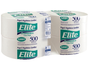 PAPEL HIG. 4 ROLLOS 500 MT. H/S ELITE BLCO.ECONOM