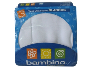 PAÑAL TELA BAMBINO 3 UNID.80X80 CMS.