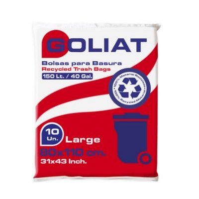 Bolsa de Aseo Goliat Grande 80x110 cm 10 Unidades