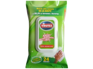 TOALLAS DESINFEC. VIRUTEX POCKET 24 UN.