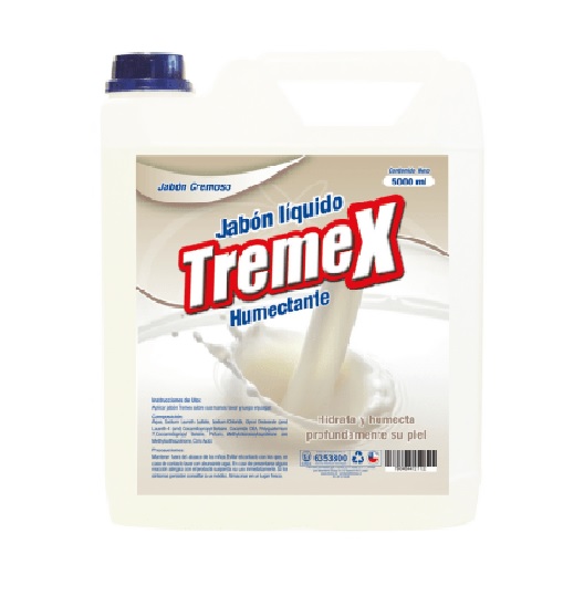 Jabón Líquido Tremex Cremoso Humectante 5 L