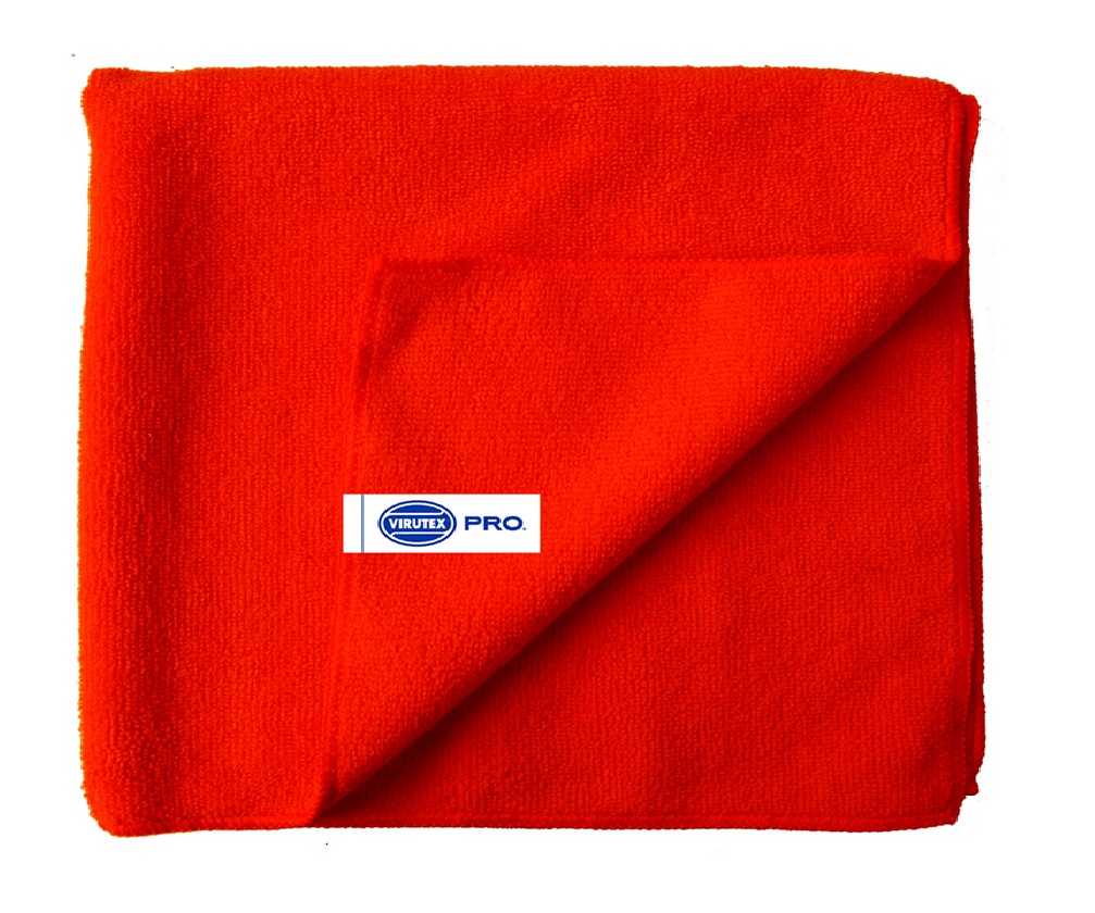 Paño Microfibra Virutex Pro Multiuso Rojo 40X40 cm Paquete de 5 Unidades