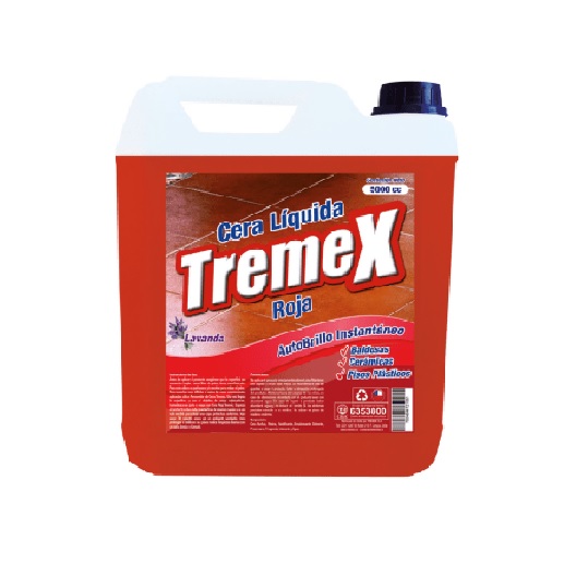 Cera Líquida Tremex Auto Brillo 5 L Rojo