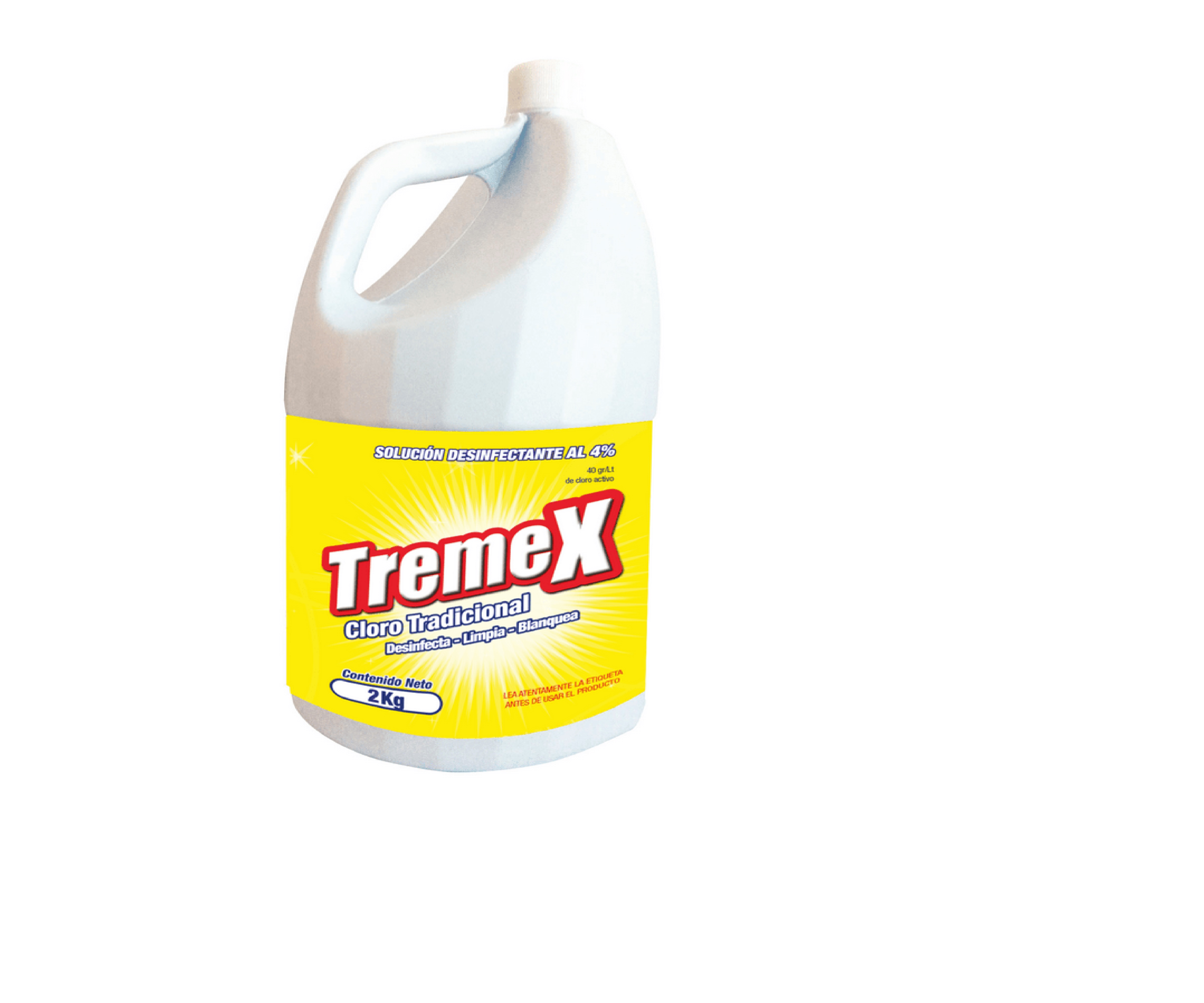 Cloro Concentrado Tremex 4 % Hipoclorito de Sodio 2 L