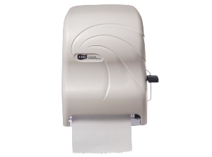 DISPENSADOR TOALLA C/PALANCA ELITE ACRIL/BLANCO
