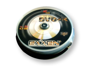 DVD-R GRABABLE 10 UN. 4.7 GB 16X EXXEN