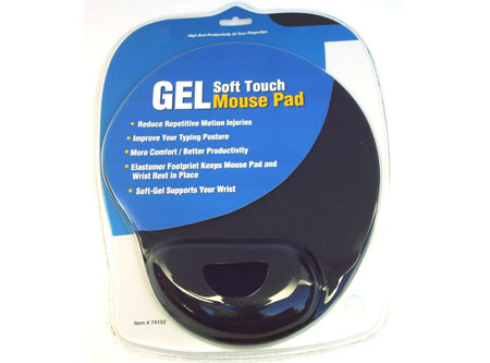 MOUSE/ PAD CON APOYA MUÑECA AZUL GEL MICROLAB