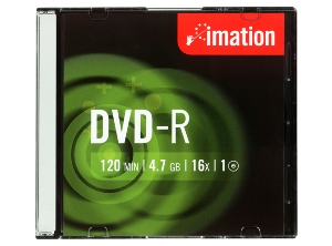DVD-R GRABABLE 1 UN. 4.7 GB 16X IMATION.