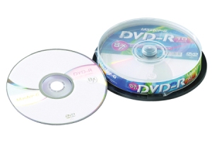 DVD-R GRABABLE 10 UN. 4.7 GB 16X MASTER-G. TORTA