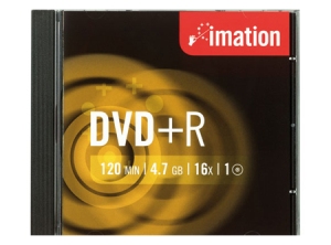 DVD+R GRABABLE 1 UN. 4.7 GB 16X IMATION.