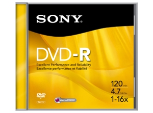 DVD-R GRABABLE 1 UN. 4.7 GB 16X SONY.