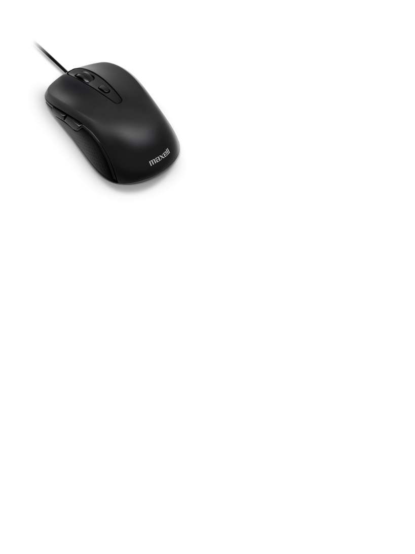 MOUSE MAXELL OPTICO MOWR-105 ALAMBRICO NEGRO