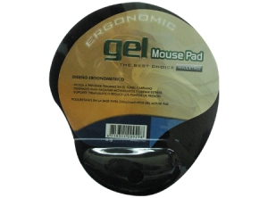 MOUSE/ PAD CON APOYA MUÑECA NEGRO GEL MICROLAB