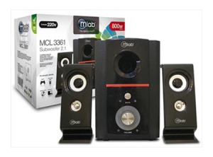 PARLANTES SUBWOOFER MICROLAB MCL-3361 2.1 800W