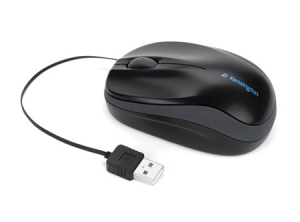 MOUSE KENSINGTON USB PRO FIT NOTEBOOK RETRACT NEGR