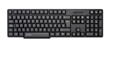 Teclado Alámbrico Fiddler Básico Usb Estándar Negro