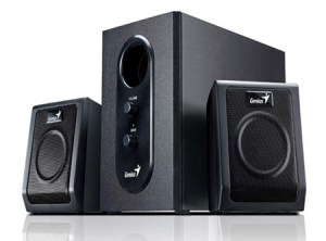 PARLANTES SUBWOOFER GENIUS SW-2.1 355 WATT NEGRO