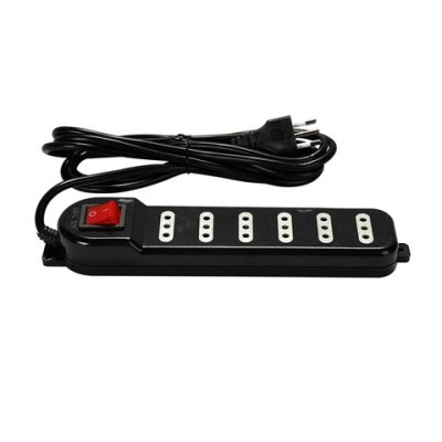 ALARGADOR ELECTRICO 3 M 6 POSICIONES NEGRO