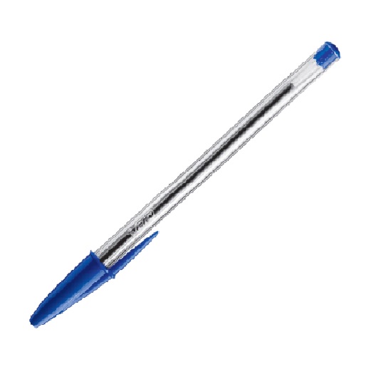 Lápiz Pasta BIC Cristal Azul Punta Media de Escritura Suave