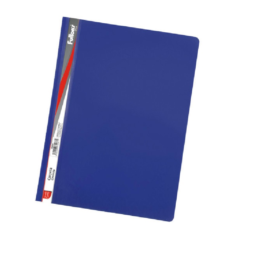 CARPETA C/ACCOCLIP CARTA VINIL AZUL FULTONS