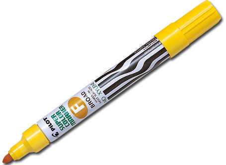 MARCADOR PERMAN.PILOT SCA-F AMARILLO P/RED