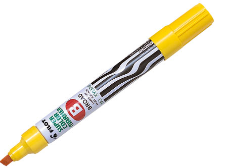 MARCADOR PERMAN.PILOT SCA-B AMARILLO P/BIS