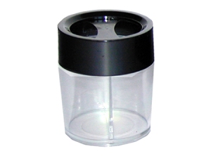 PORTACLIPS PLASTICO REDONDO 2 DIV. HAND