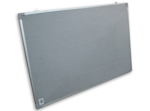 PIZARRA CORCHO 0.60 X 0.90 CMS. TELA GRIS