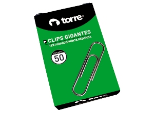 CLIPS METALICO 50MM PTA.REDONDA TORRE RANURADO 50U