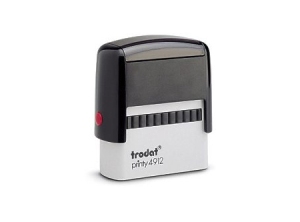 TIMBRE C/LEYENDA TRODAT 4912 18X47 MM