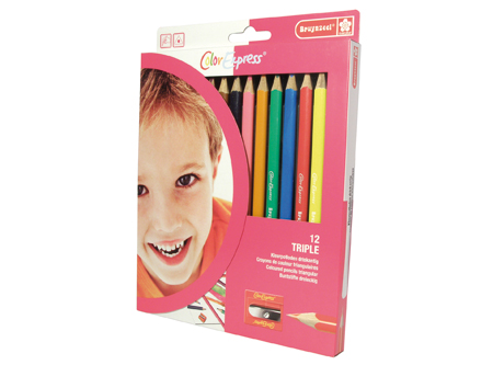 LAPIZ COLOR 12UN. LARGO BRUYNZEEL TRIANGULARES