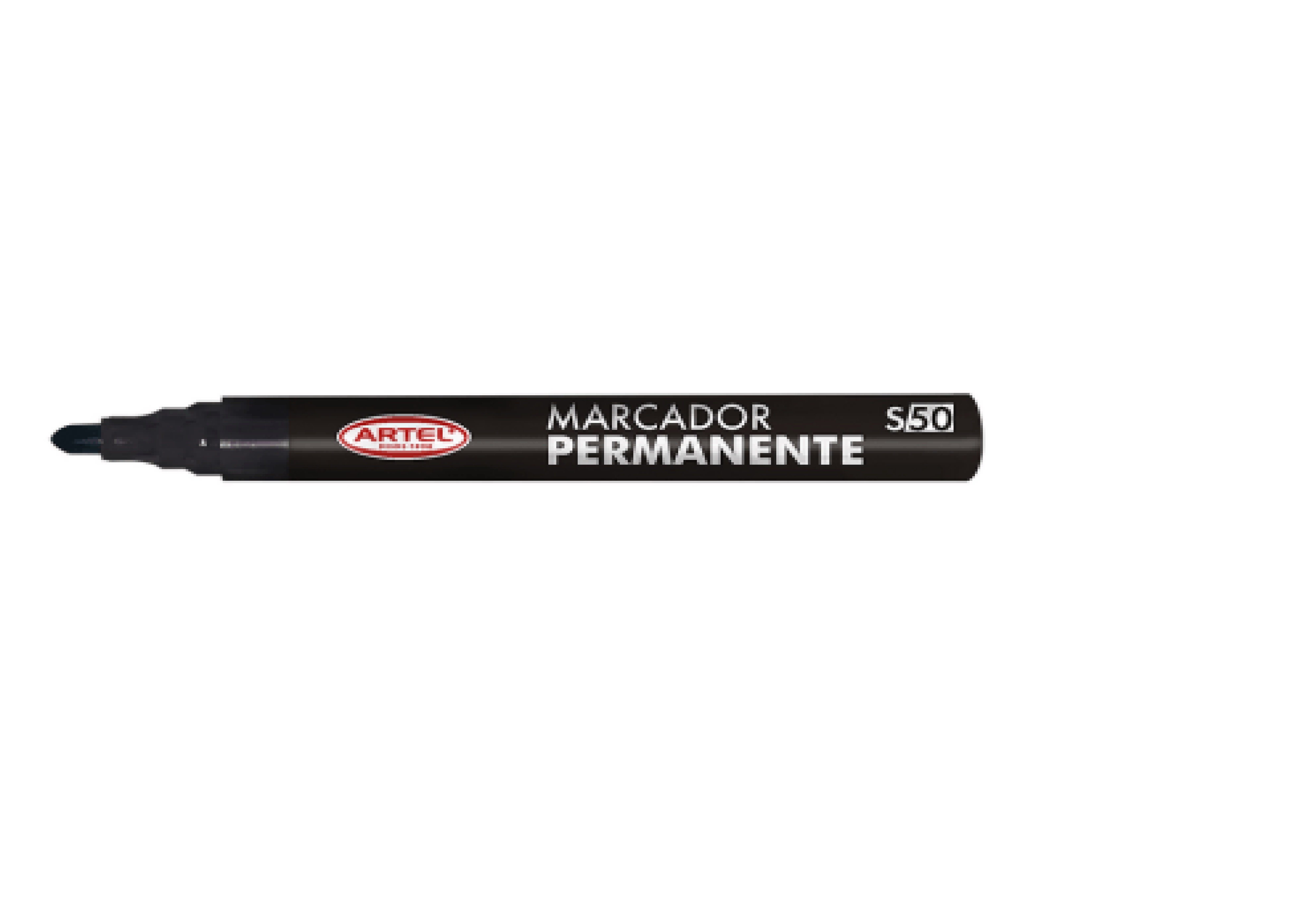 Marcador Permanente Artel Punta Redonda 50 Negro