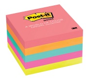 Nota Adhesiva 3M Post-It Cubo Neón 5 Colores 76x76 mm 500 Hojas
