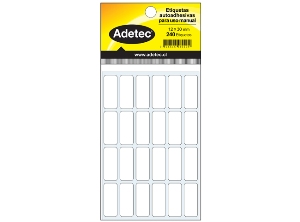 ETIQUETA MANUAL BCA 12X30 MM 10 HJ 240 UN ADETEC
