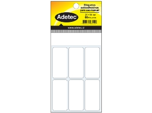 ETIQUETA MANUAL BCA 26X54 MM 10 HJ 60 UN ADETEC