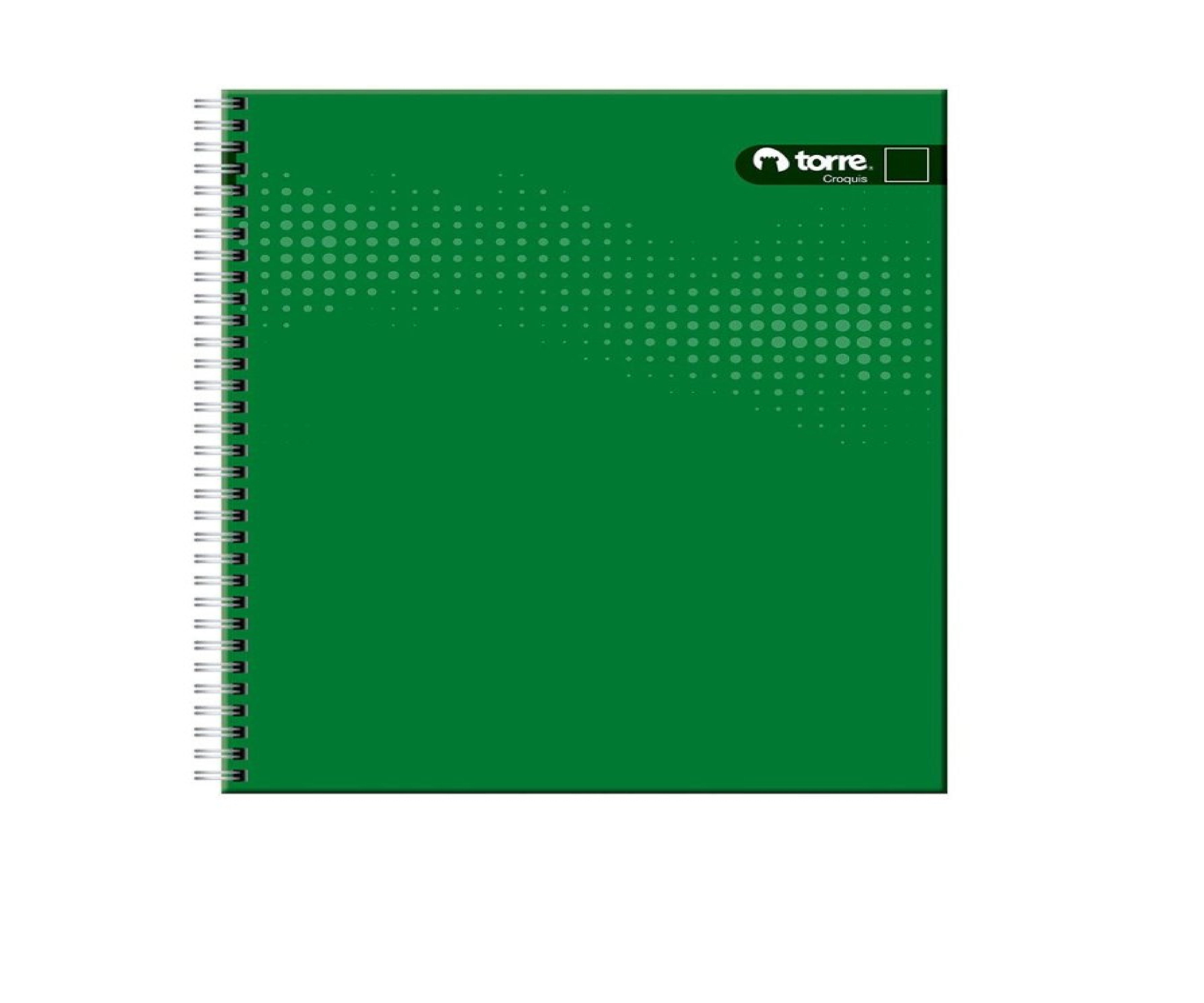 Cuaderno Universitario Torre Espiral Doble Liso Croquis 100 Hojas