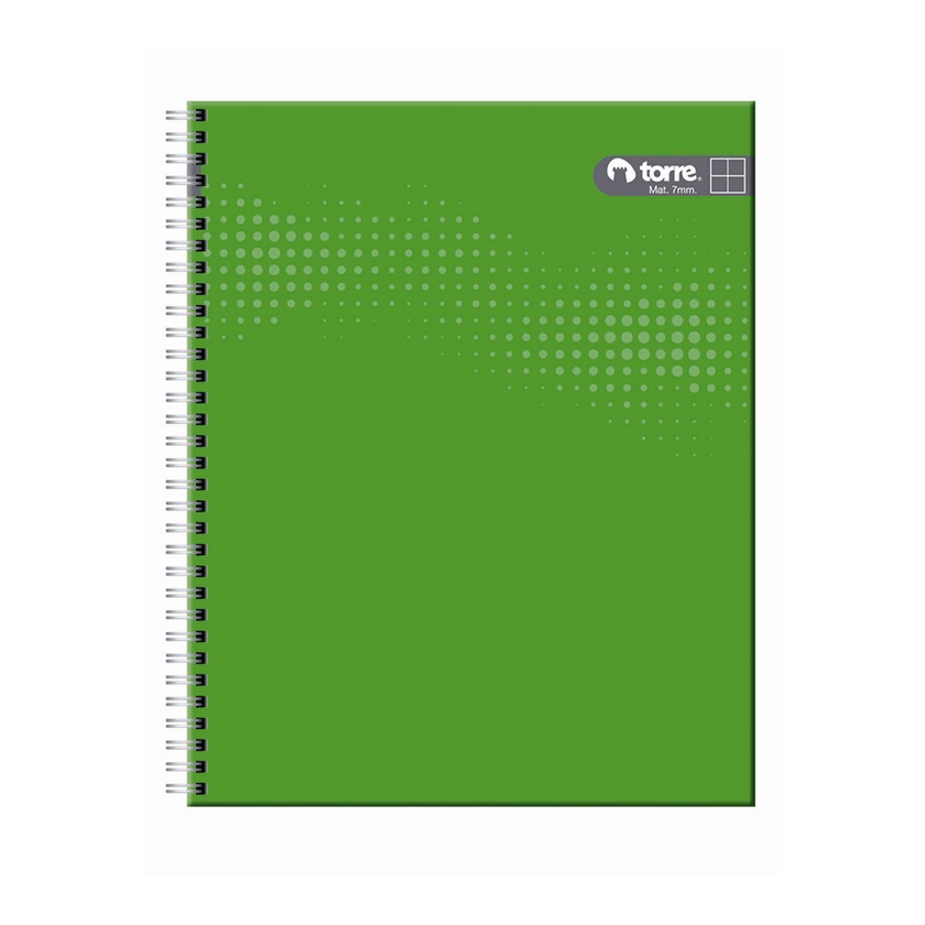 CUADERNO UNIVERSITARIO TORRE CLASICO LISO M7 100 HOJAS DOBLE ESPIRAL TAPA DURA