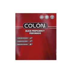 Block Prepicado Colon M7 Carta Perforado